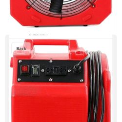 AM25AX 2-Speed 1/4Hp 4000Cfm 18Inch Axial Air Mover Fan Blower 