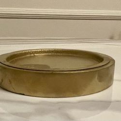Wood Candle Holder Base (Currently Painted Gold)
