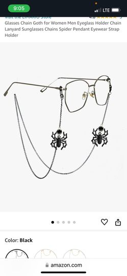 Chain For Glasses With Spiders NEW