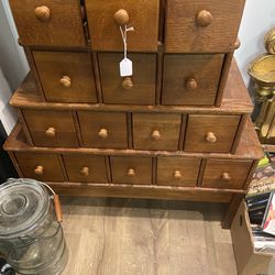 Antique Cabinet With Drawers 