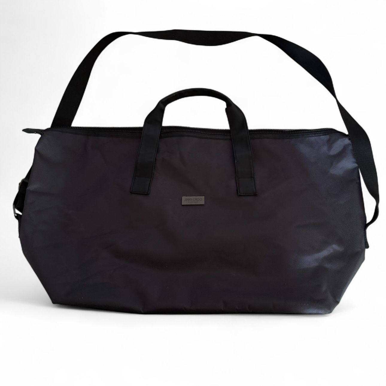 Jimmy Choo Weekender Tote with adjustable shoulder strap & hand straps!