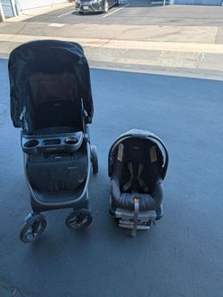 Chicco Bravo Stroller + Car seat + base