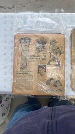 1940s-1950s baseball scrapbook