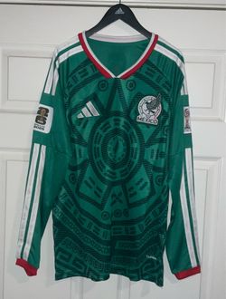 México Home Green  FIFA World Cup “26” Adidas Long Sleeve Jersey Adult size small with FIFA PATCHES New with tags Best Seller !!