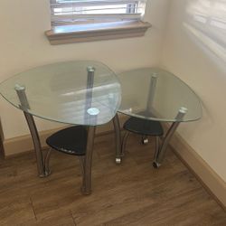 Glass End Tables 