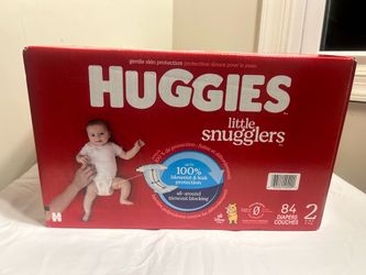 Huggies Little Snugglers Size 2 Baby Diapers 84 Count 12-18 lbs NEW