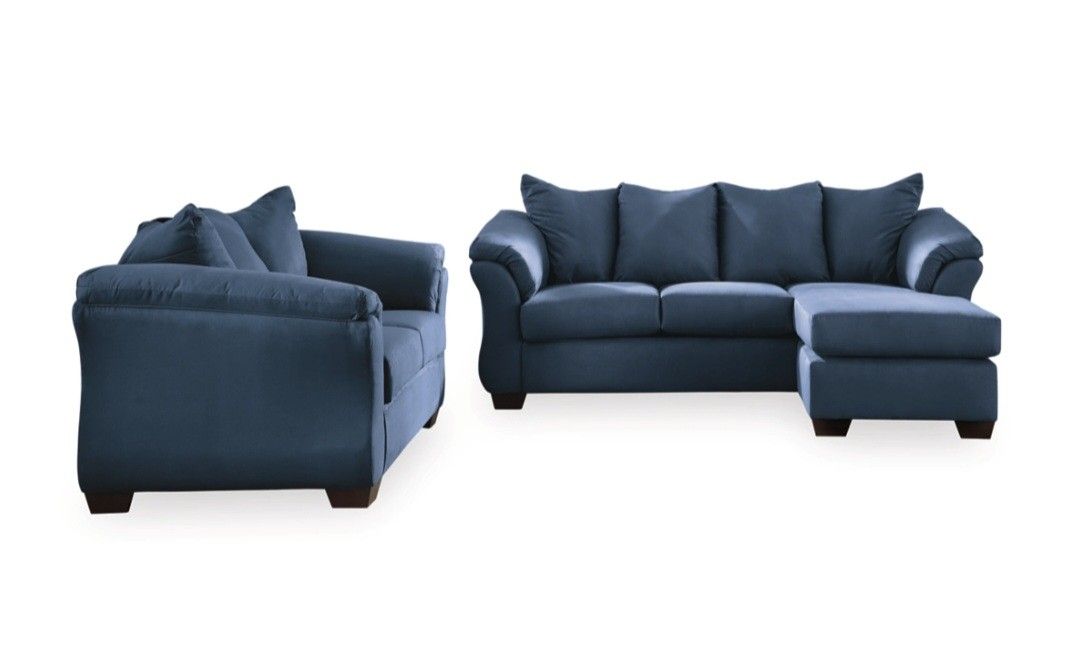 Sofa Chaise and Loveseat Set