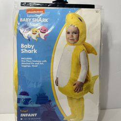 New Nickelodeon Baby Shark Halloween costumeSz 18-24 Months