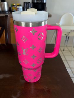 hot pink tumbler