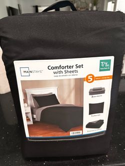Twin comforter set with sheets brand new unopened