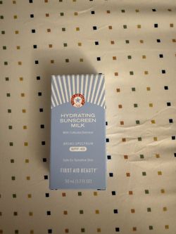first aid beauty hydrating sunscreen milk