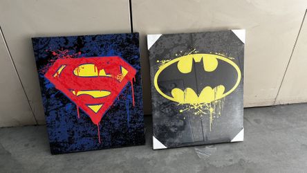 Batman/Superman canvas