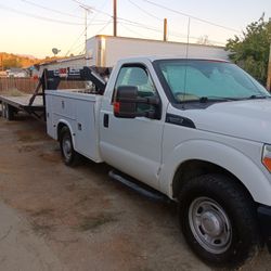 Ford F-350  With Custom Built Gooseneck Trailer 