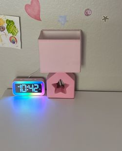 Kids Bedroom Lamp & Digital Alarm Clock
