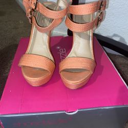Coral Wedges Heels