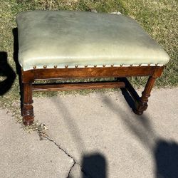 vintage solid wood bench