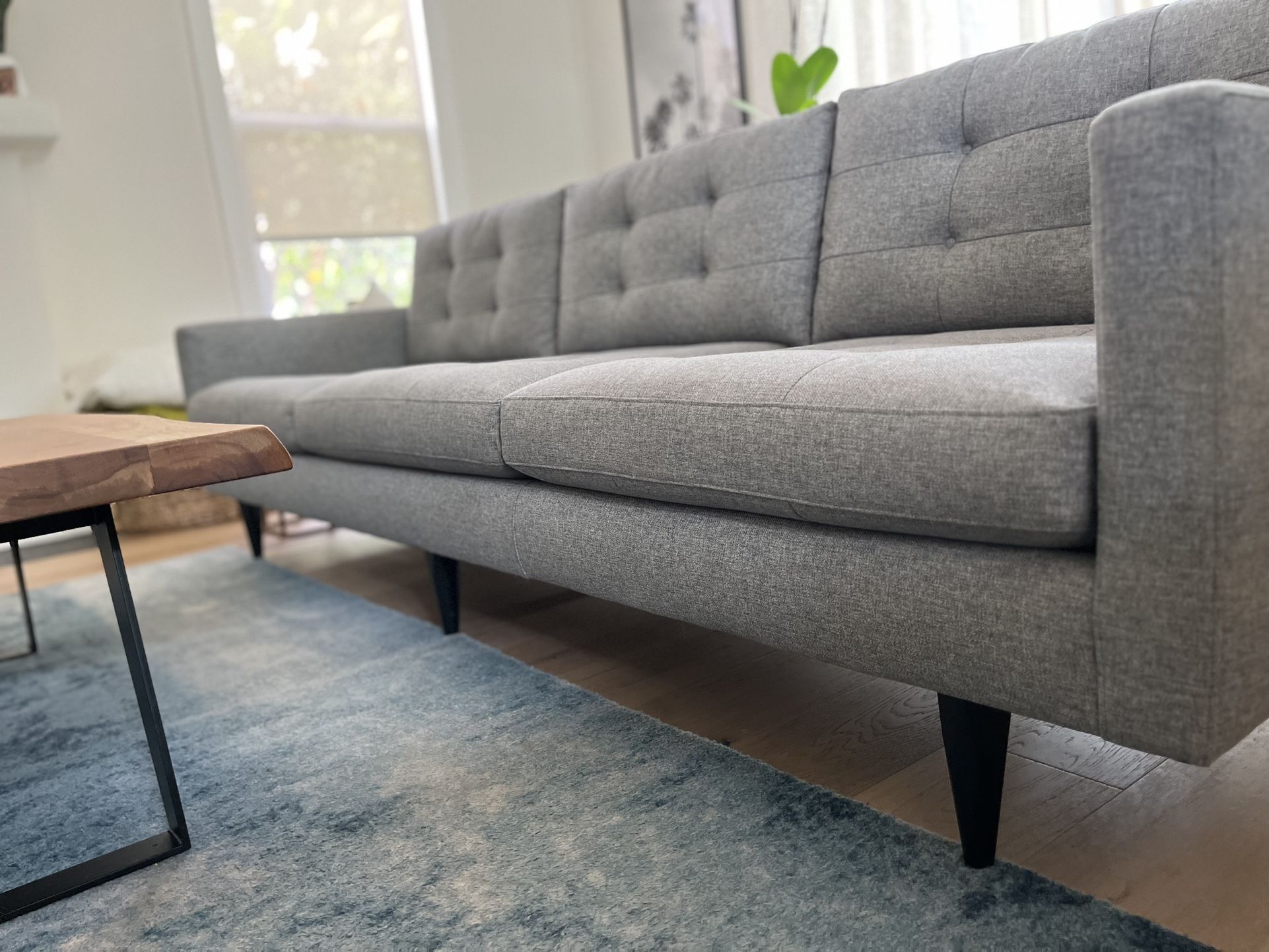 Crate and Barrel Petrie 100" Grande Midcentury Sofa