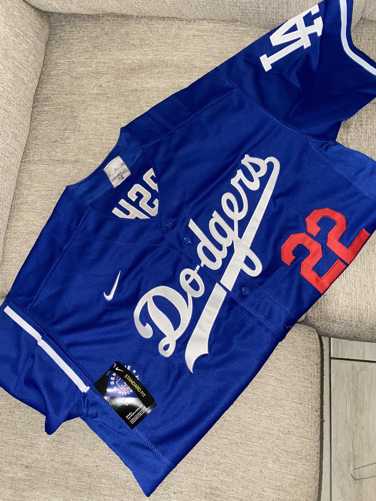 Dodgers Kershaw Jersey #22 Size 48
