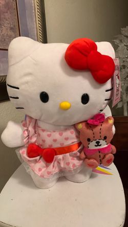 Sanrio Hello Kitty holding Teddy Bear plush Moved and Dances