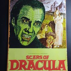 Metal Sign Scars Of Dracula Vtg Horror Movie Classic Wall Art Room Aesthetic