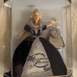 $100 - 2 Each Brand New  Barbie’s New Millennium Year 2000 Princess Barbie Dolls - In Original Cases  