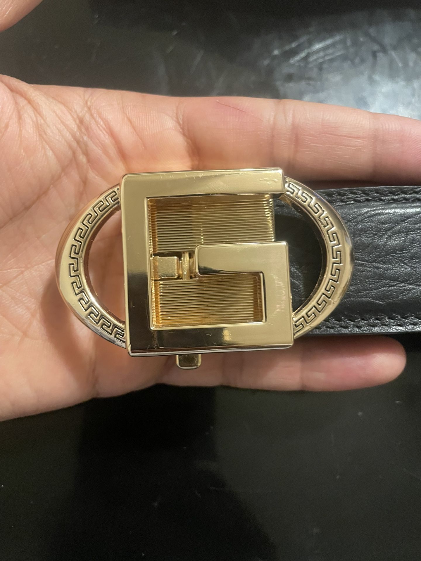 Heavy Buckled Leather Belt