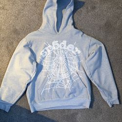 Grey SP5DER hoodie