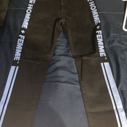 Homme + Femme Track Jeans