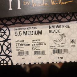 bran new wedge heals. Nicole Miller 