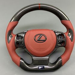 Real Carbon Fiber Lexus Steering Wheel IS GSF RC NX