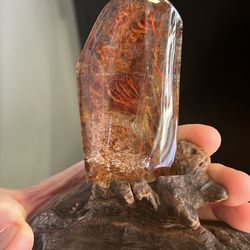 Fire Quartz On Custom Stand