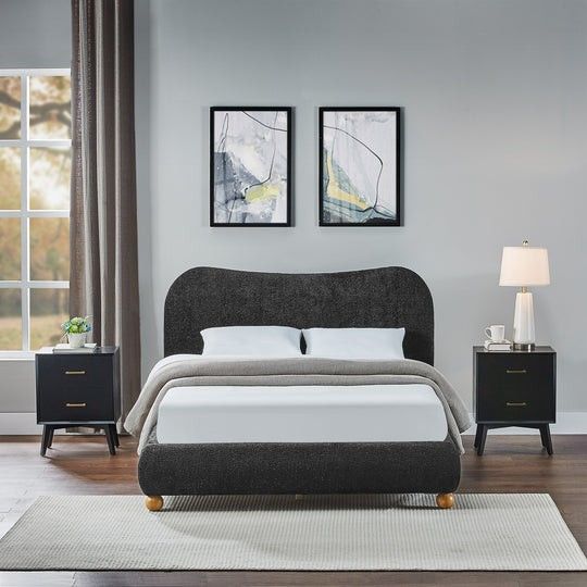 Queen Bed
Black Glitter Fabric / Mattress Included ◾️ Cama Queen Size Color Negra / Colchon Incluido