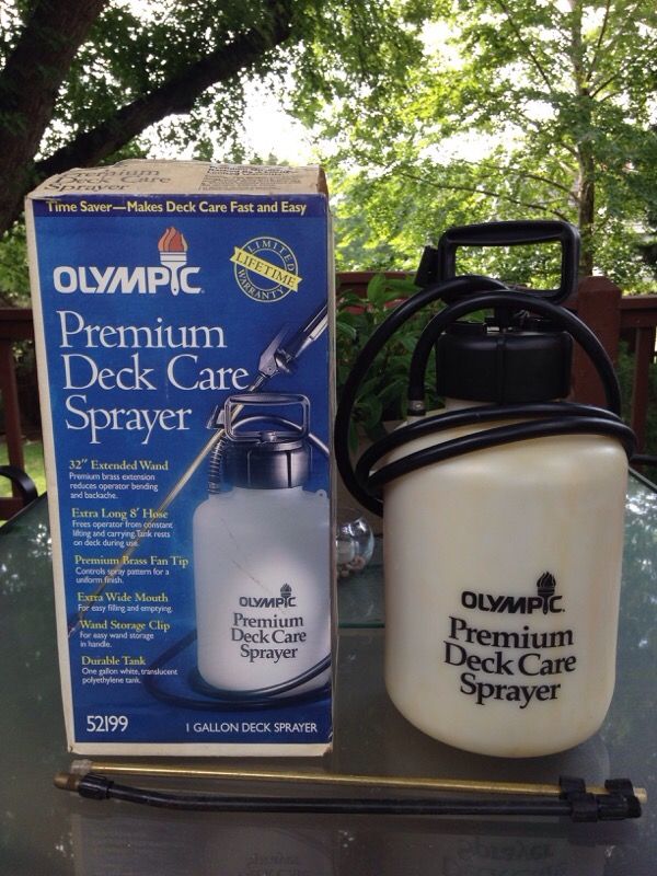 Olympic Premium deck sprayer