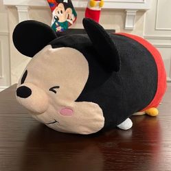 Disney Tsum Tsum Mickey Mouse Large Plush Winking (US version) EUC 19” long 
