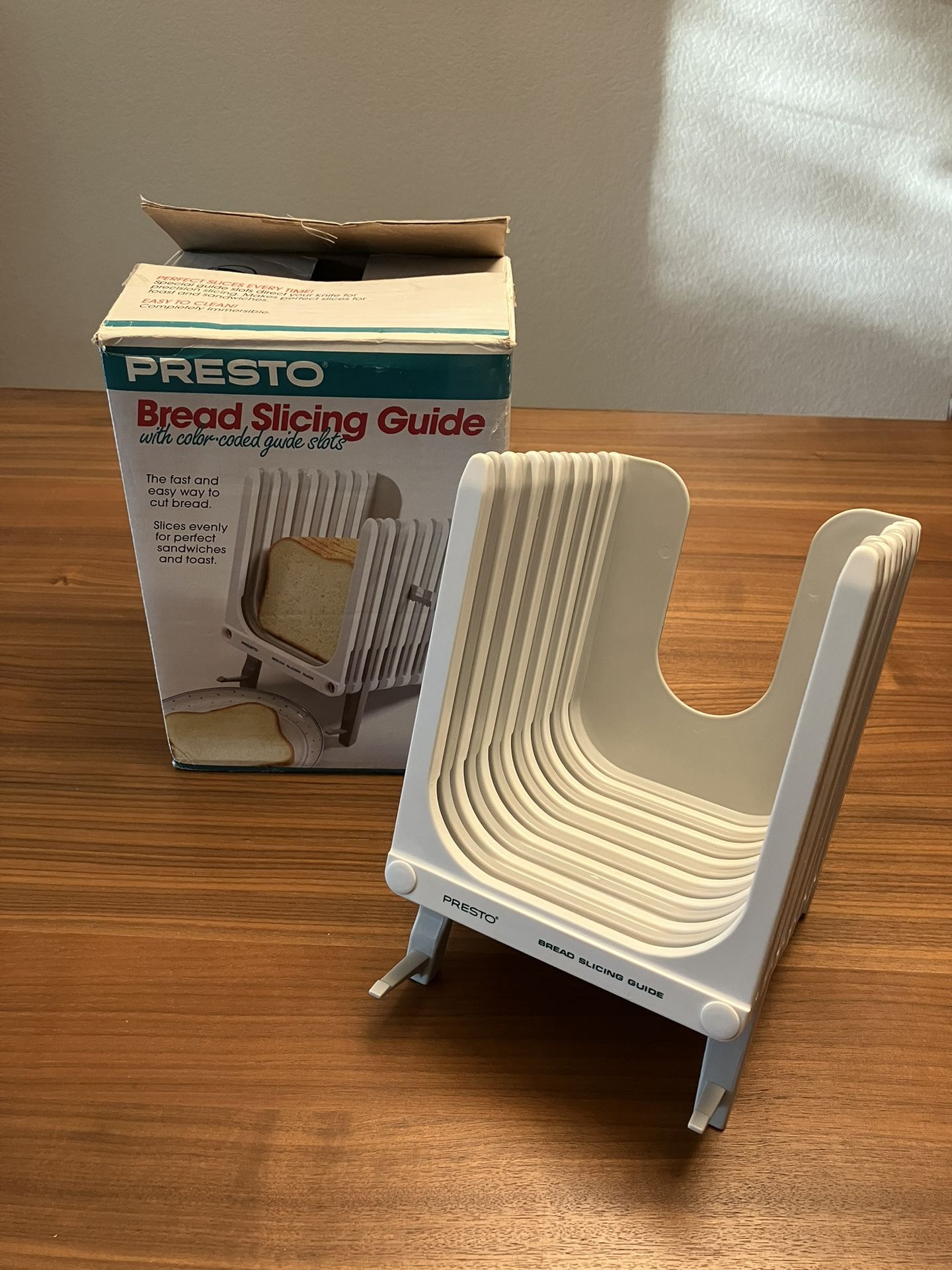Vintage Presto Bread Slicing Guide Homemade Bread Cutting w/ Box for