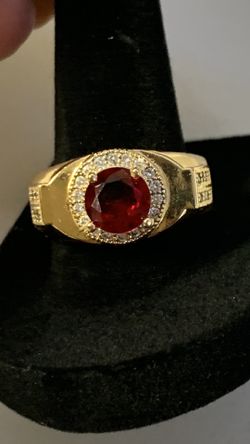 Laminated Gold Bling Ring 