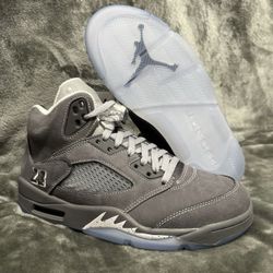 Jordan 5 wolf grey size 8