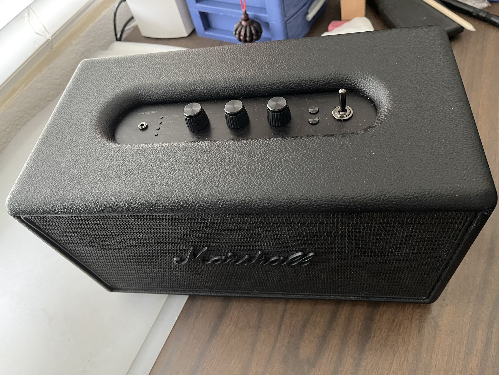 Marshall Stanmore Pitch Black Bluetooth Speaker Very Unique