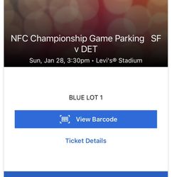 NFC Championship Game Parking SF v DET