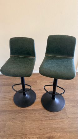 Modern Adjustable Bar Stools — Set of 2 — $120
