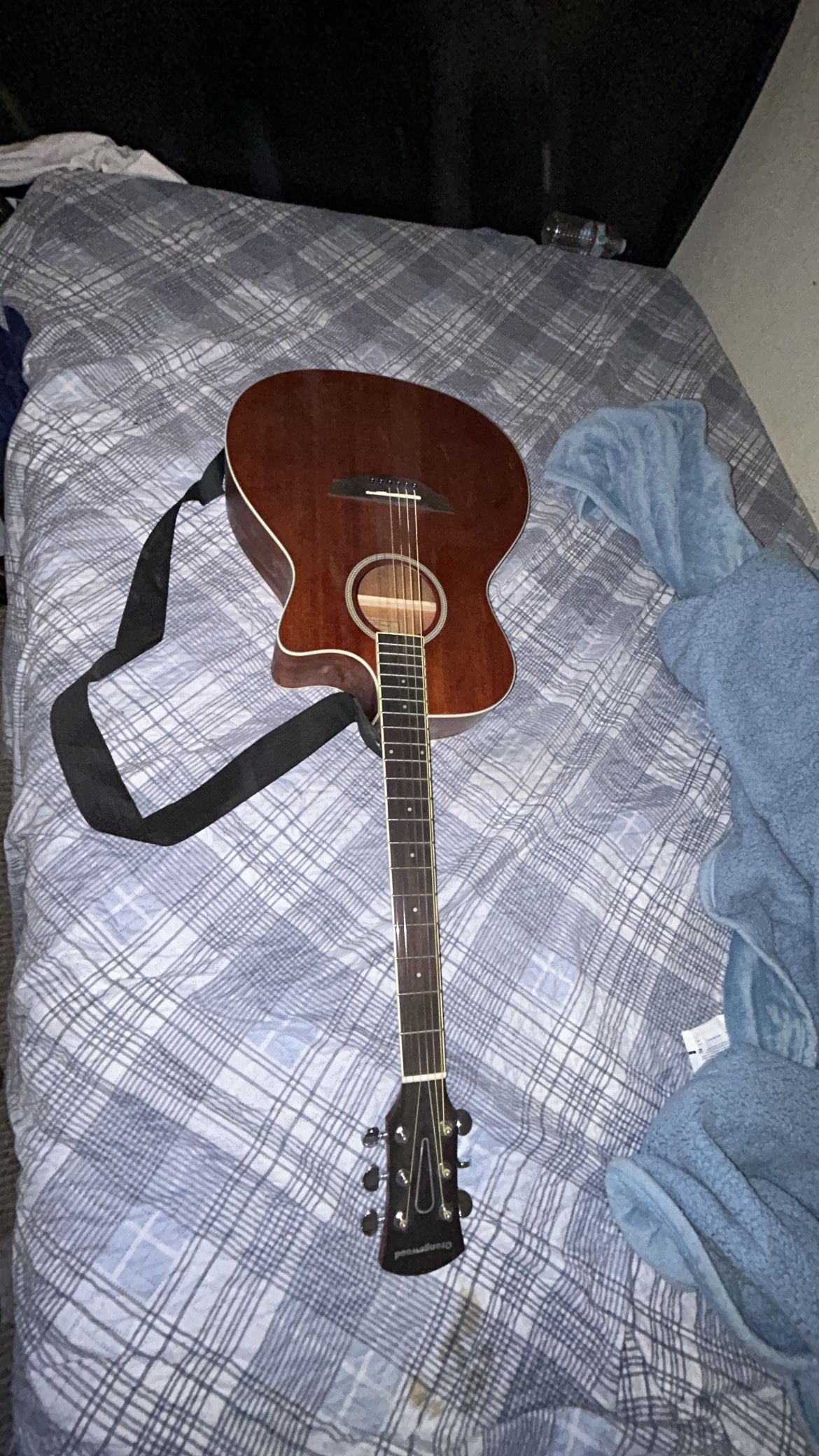 Orange wood Acoustic Guitar $40 OBO 