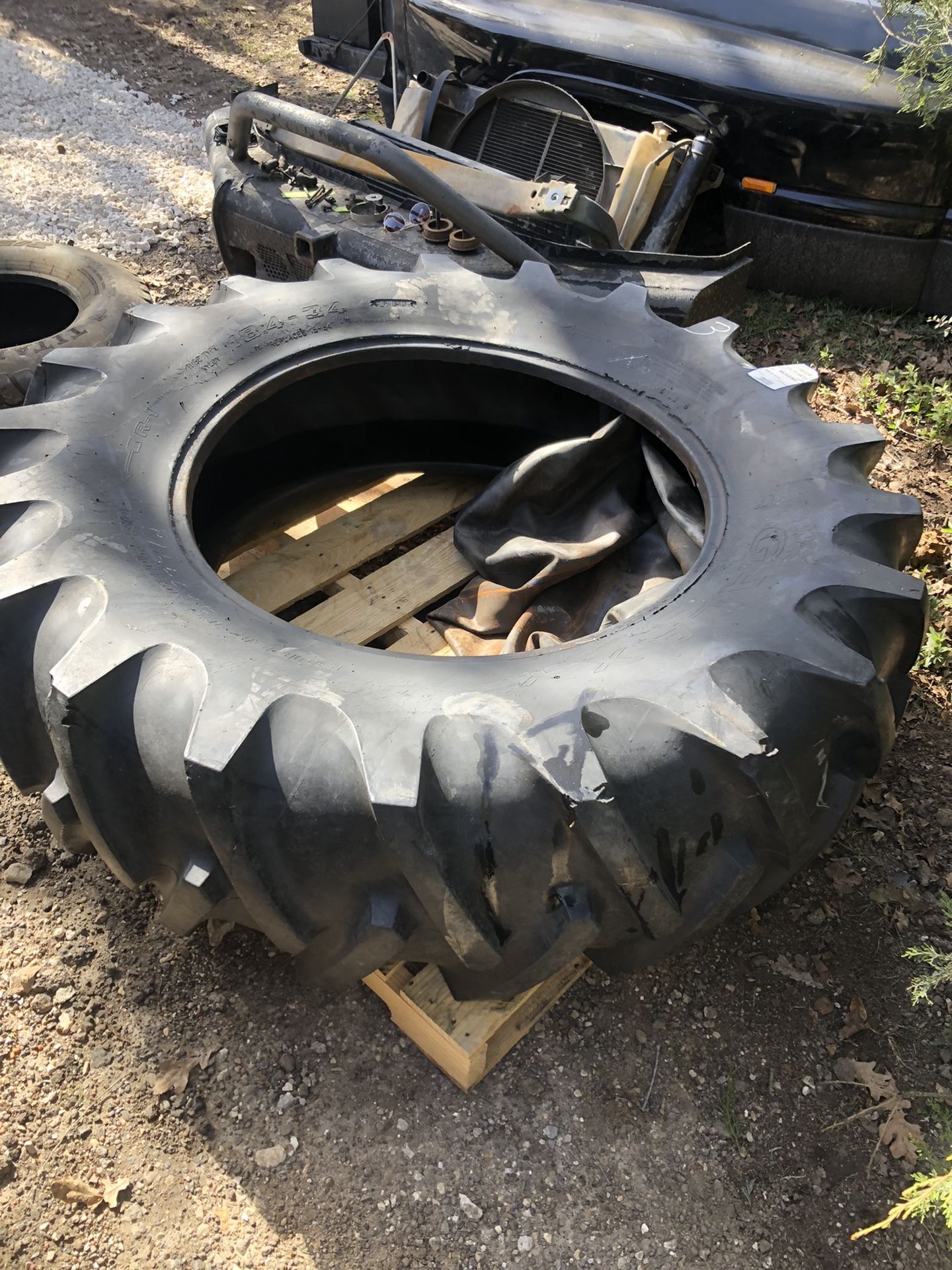 Tractor tire and tube