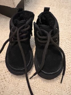 UGG Neumel II black suede lace-up boots