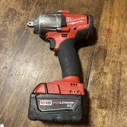 Milwaukee Impact Wrench #2860-20 With Battery It’s Missing The Detent Pin For $150.00 Cash Only Pick Up Only