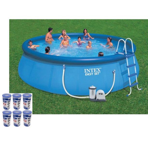 Intex 18 x 48 Above Ground Swimming Pool Set w/ Filter