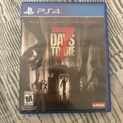 PS4 7 Days To Die Game Works Perfectly