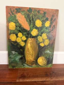 Fun & Funky Vintage signed original painting