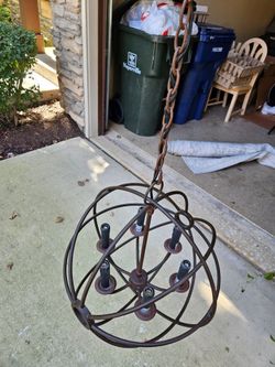 Restoration Hardware Foucault's Orb Chandelier 18"