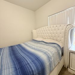 Queen Size Bed, Dress And Night Stand