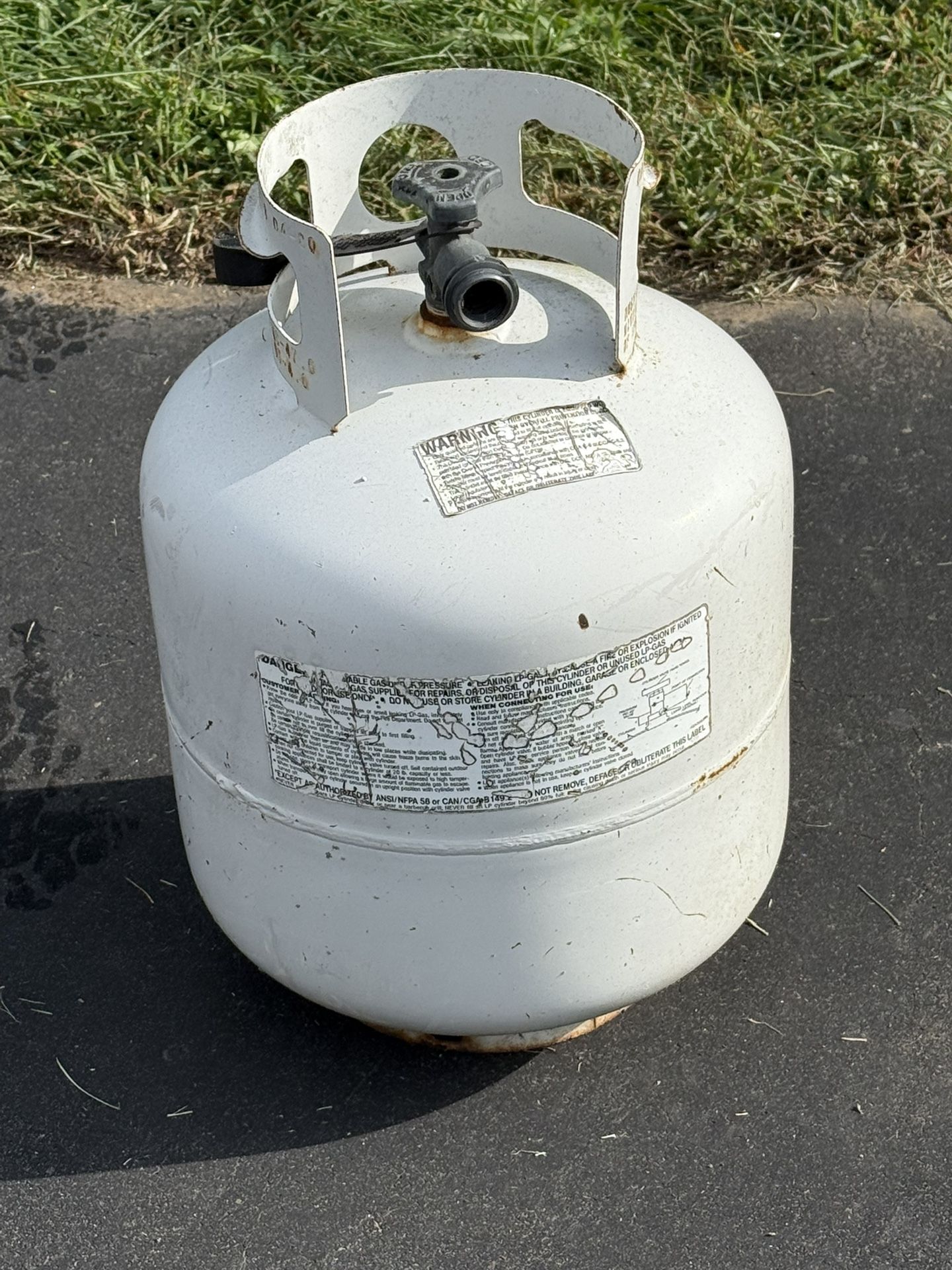 Used Propane Tank - Mostly Empty